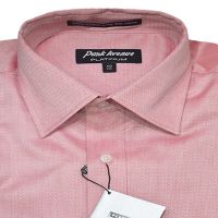 Park Avenue Platinum Peach Self Printed Full Sleeves Shirt-Size 40