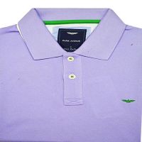 Park Avenue Purple Colored Half Sleeves Plain Cotton T-Shirt-Size M