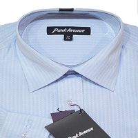 Park Avenue Sky Self Print Full Sleeves Shirt-Size 42