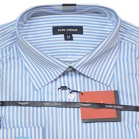 Park Avenue White Blue Stripes Full Sleeves Shirt-Size 39