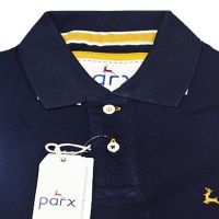 Parx Authentic Casuals Royal Blue Plain Cotton Half Sleeves T-Shirt-Size M,L