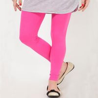Pink Cotton Stretch Leggings