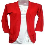 Plain Red Shrug