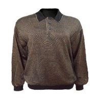 Pronto Uomo Black & Golden Collared Neck Sweater