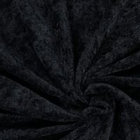 Raymond - Black Soft Velvet Warp Knitted Suit Fabric