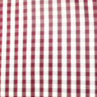 Raymond-Red & White Checks Polycotton Shirt Fabric