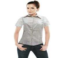 Reserved White Floral Print Collared Shirt