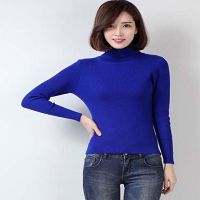 Royal Blue Winter High Necked Sweater
