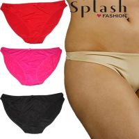 Splash Fashion Silky Soft High Cut 3 PC Panties Brief Lot