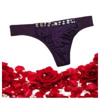 Undercover Crystal Purple Thong