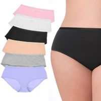 Value Pack of Six Hipster panties 