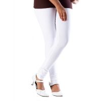 White Stretchable Cotton Legging