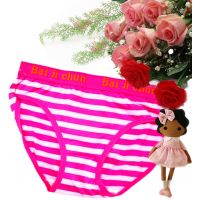 Alluring White Pink stripes panty