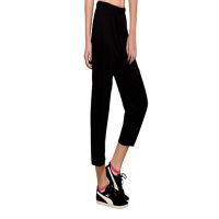 Towngirl Solid Black Track Pants for Women