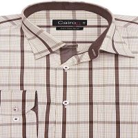 CAIRON BROWN CHECK EXECUTIVE FORMAL SHIRT