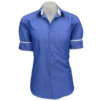 Blue Solid Filafil Smart Formal Shirt 