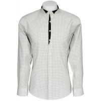 CAIRON WHITE CHECK CLUBWEAR SHIRT