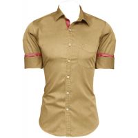CAIRON MUSTARD SOLID CASUAL SHIRT