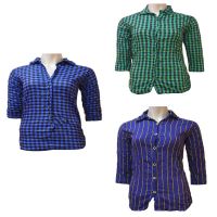 Pk 3 Women Check Casual Shirt