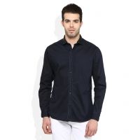 Sesaons Black Slim Fit Shirt