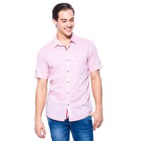 Seasons Pink Slim Fit Shirt