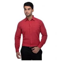 Seasons Red Formal Regular Fit Shirt
