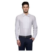 Seasons Being Fab White Formal Regular Fit Shirt 