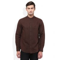 Seasons Lifestyle Brown Solid Shirt