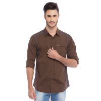 Brown Slim Fit Shirt