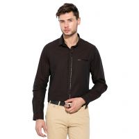 Seasons Brown Solid Shirt