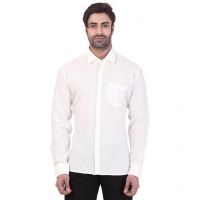 Seasons White Formal Linen Shirt