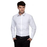 Seasons  River White Partywear Slim Fit Shirt