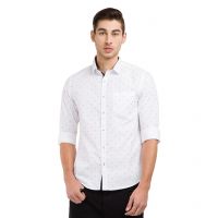 Seasons  White Casuals Slim Fit Shirt