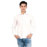 Seasons for men White Casuals Slim Fit Shirts
