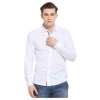 Seasons White Casuals Regular Fit Shirt