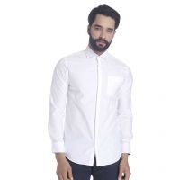 Seasons White Casuals Slim Fit Shirt