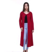 Stylish Maroon Cotton Long Shrugs