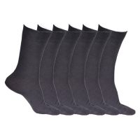  Gray Casual Full Length Socks-6 pair pack