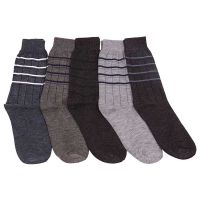 Seasons Multicolour Cotton Full Length Socks For Men - Pack Of 5
