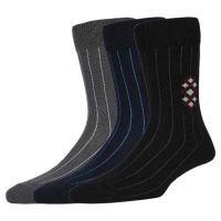 Seasons Multi Formal Full Length Socks 3 Pair