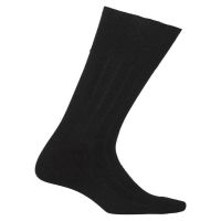 Seasons Black Cotton Full Length Socks For Men - 6 Pair Pack