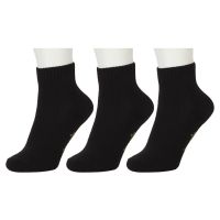 Seasons Black Casual Ankle Length 3 Pair Socks