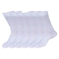 Seasons Men White Formal Full Length Socks - 3 Pair Pack