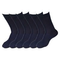 Seasons  Navy Casual Full Length Socks-6 pair pack