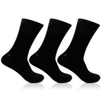 Seasons  Black Cotton Full Length Socks For Men Pack Of 3