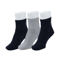 Seasons Navy Blue, Black & Grey Socks - 3 Pair Pack