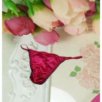 Silk Soft Shinning Pink Tanga Thong