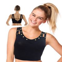 Seasons Black Straight Back Sport Bra