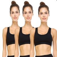 Seasons Black Comfort Sports Bra Pk 3