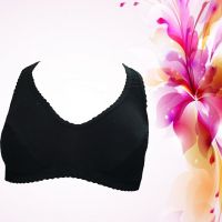 Comfort Hushh Black Racer Sports Bra